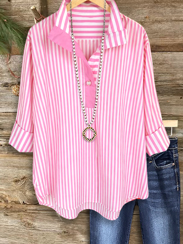 Pink Madison Stripe Shirt