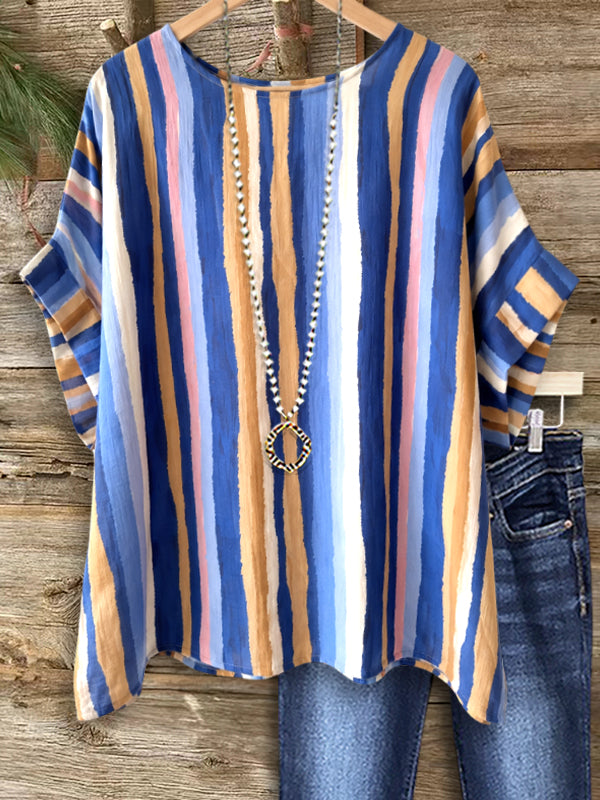 Coastal Sunset Stripe Tunic