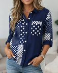 Coastal Dot Patchwork Shirt