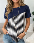 Harbor Stripe Asymmetrical Top