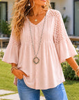 Blush Breeze Lace Blouse