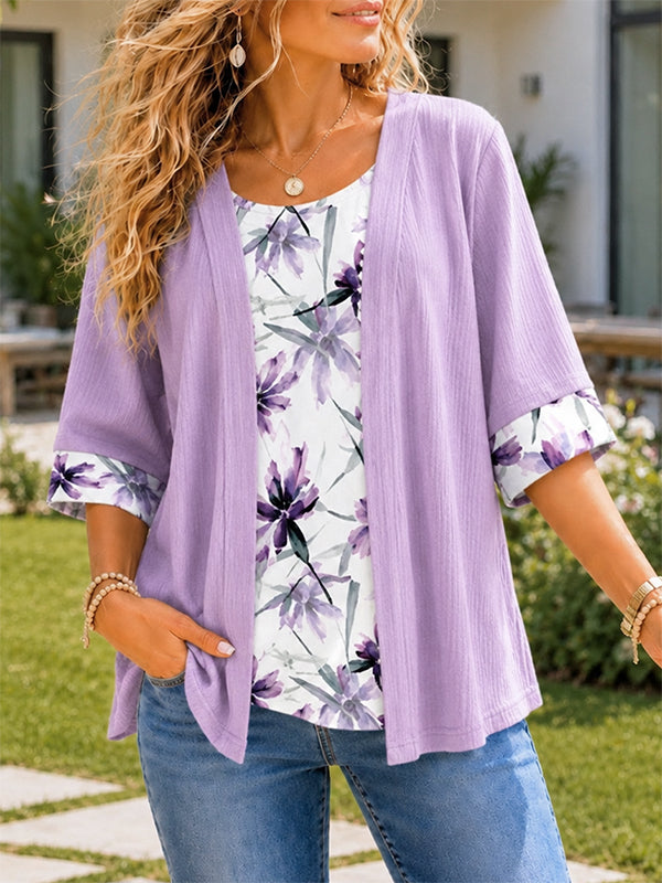 Lavender Garden Layered Top