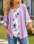 Lavender Garden Layered Top