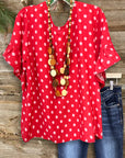Americana Starburst Peasant Top