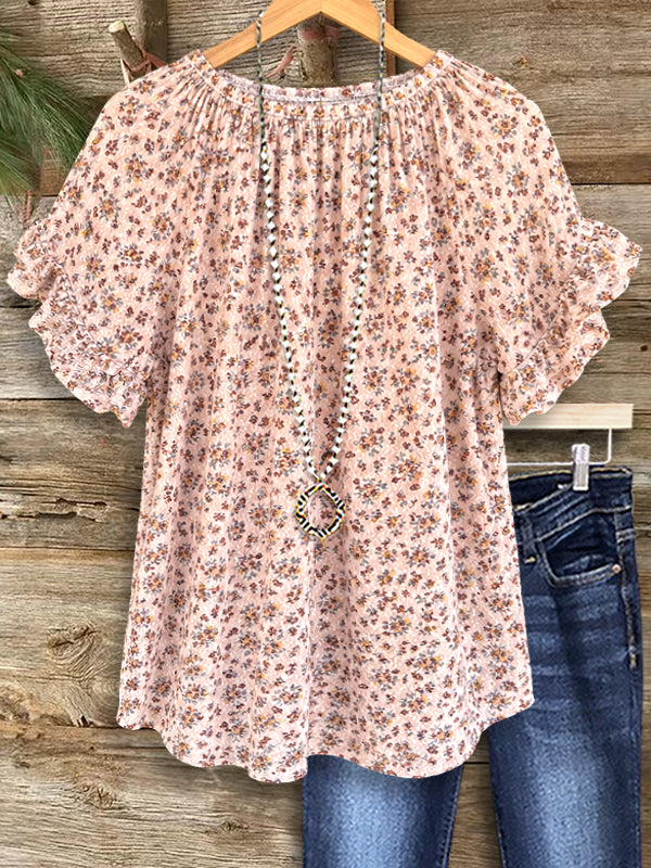 Liberty Bloom Roll-Tab Shirt