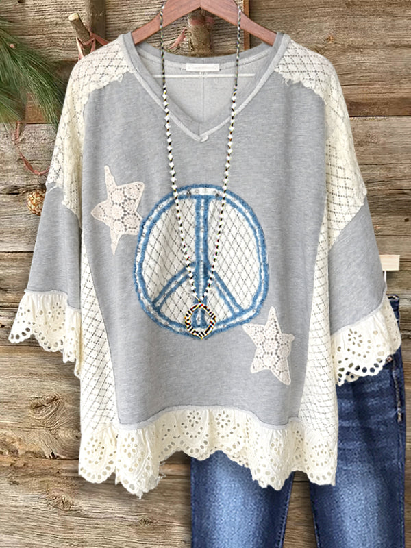 Peace &amp; Lace Vintage Tee