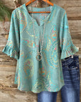 Coastal Paisley Breeze Tunic