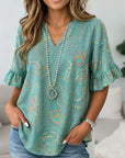 Coastal Paisley Breeze Tunic