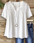 White Meadow Eyelet Blouse