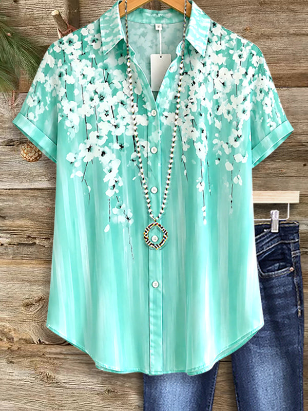 Mint Blossom Breeze Shirt