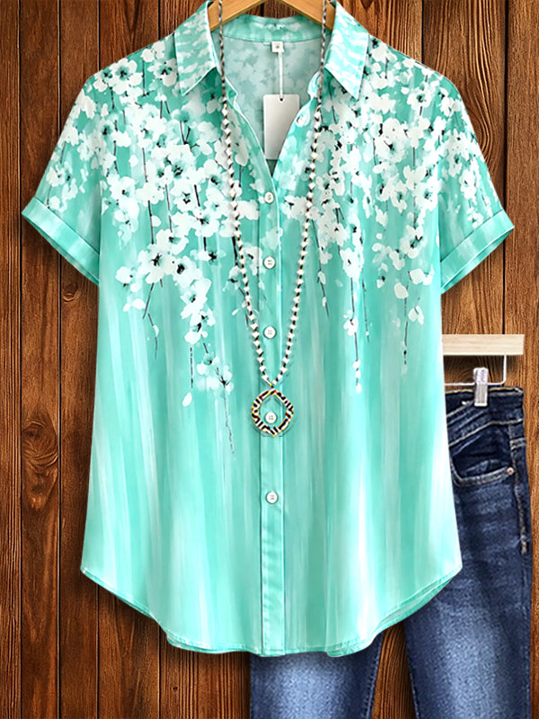 Mint Blossom Breeze Shirt