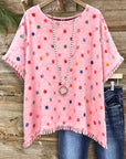 Sweet Confetti Fringe Top