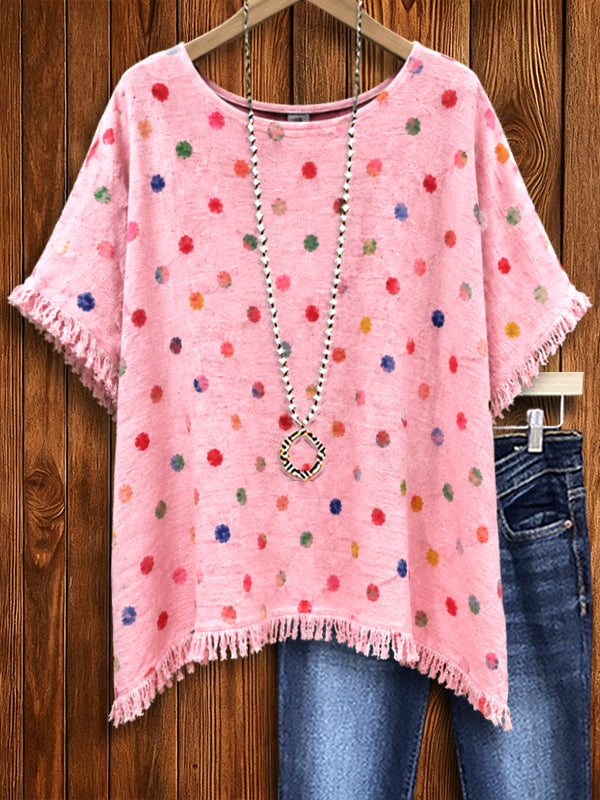 Sweet Confetti Fringe Top
