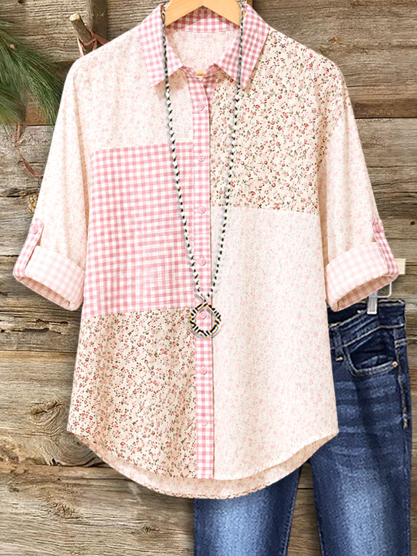 Patchwork Garden Button-Up Shirt
