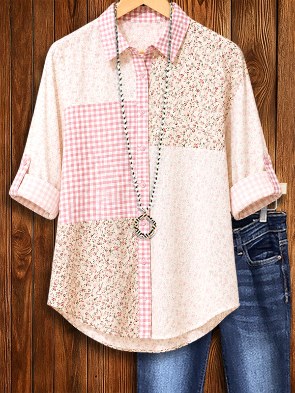 Patchwork Garden Button-Up Shirt