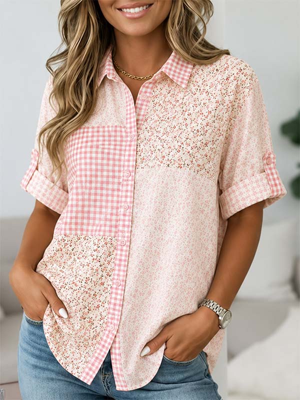 Patchwork Garden Button-Up Shirt