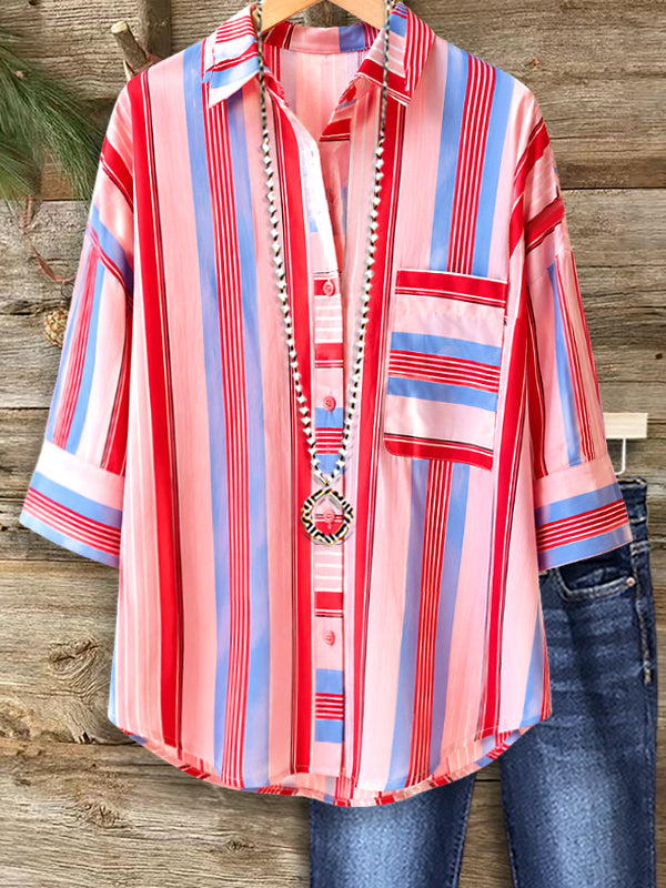 Sunset Stripe Relaxed Shirt