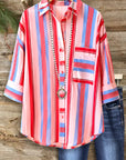 Sunset Stripe Relaxed Shirt