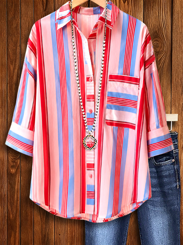 Sunset Stripe Relaxed Shirt