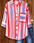 Sunset Stripe Relaxed Shirt