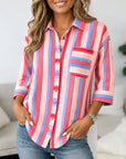 Sunset Stripe Relaxed Shirt