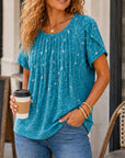 Ocean Mist Pleated Tee