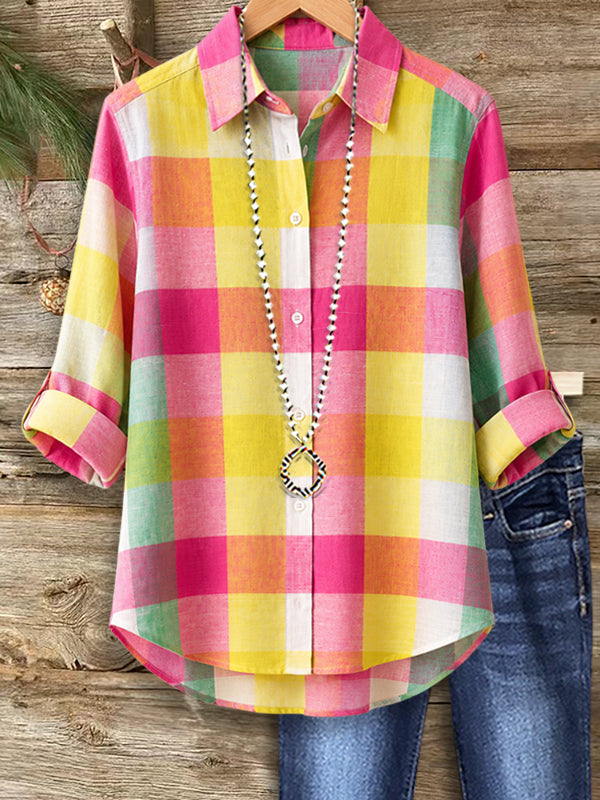 Summer Picnic Plaid Shirt
