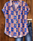 Coastal Mosaic Camp Shirt