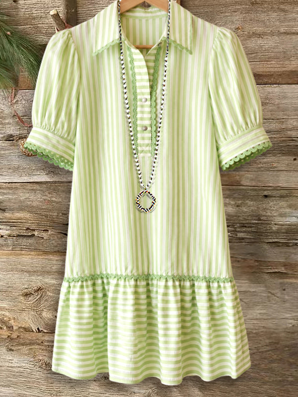 Fresh Mint Stripe Dress