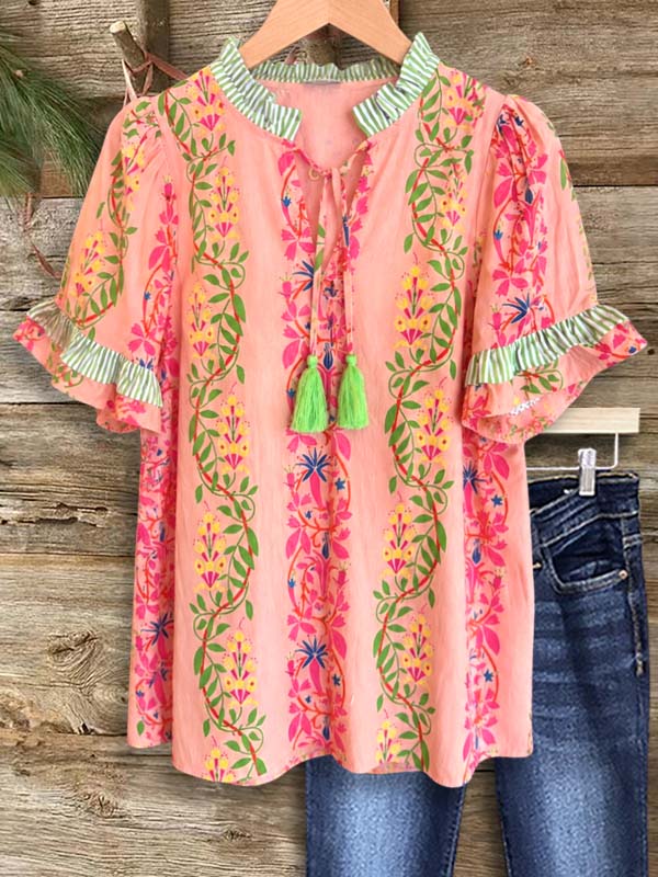 Sweet Magnolia Ruffle Blouse