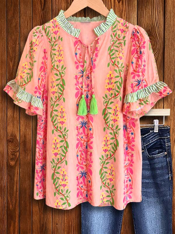 Sweet Magnolia Ruffle Blouse