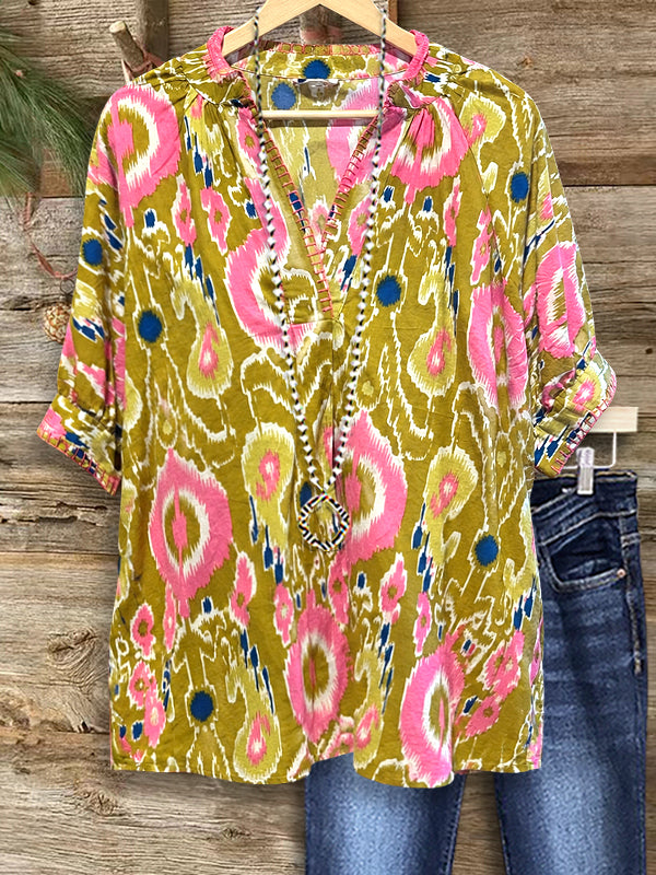 Sunset Ikat Everyday Top