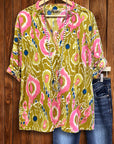 Sunset Ikat Everyday Top