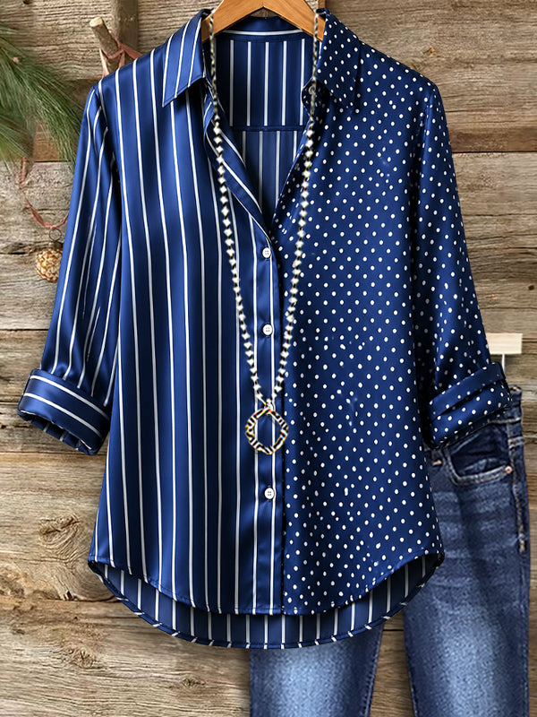 City Chic Mixed Print Shirt