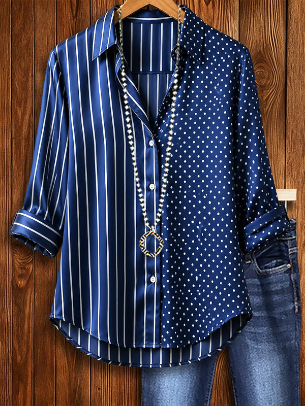 City Chic Mixed Print Shirt