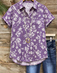 Lavender Meadow Button-Up Shirt