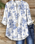 Blue Willow Button-Up Shirt