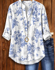 Blue Willow Button-Up Shirt