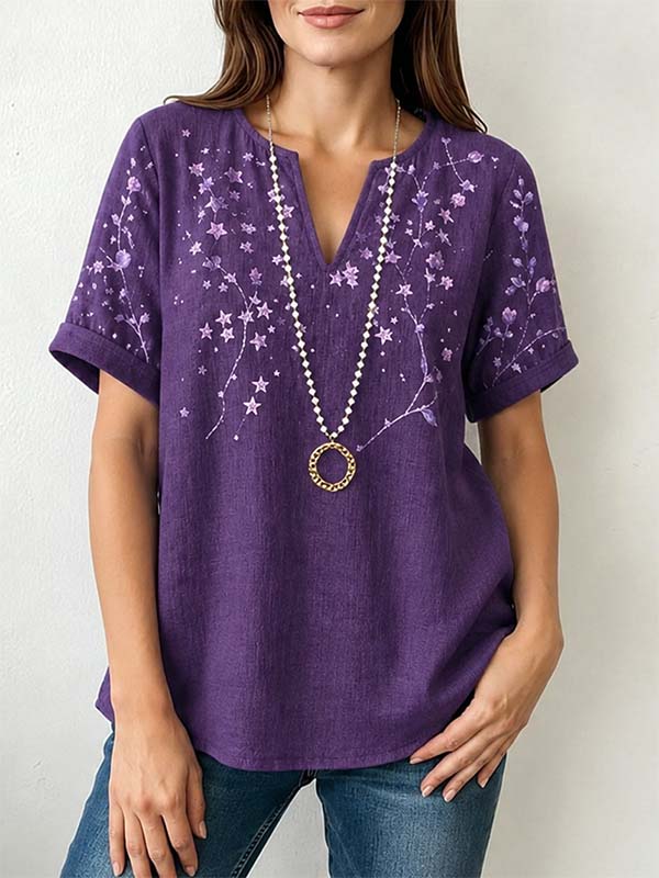 Starlit Vine Relaxed Tunic