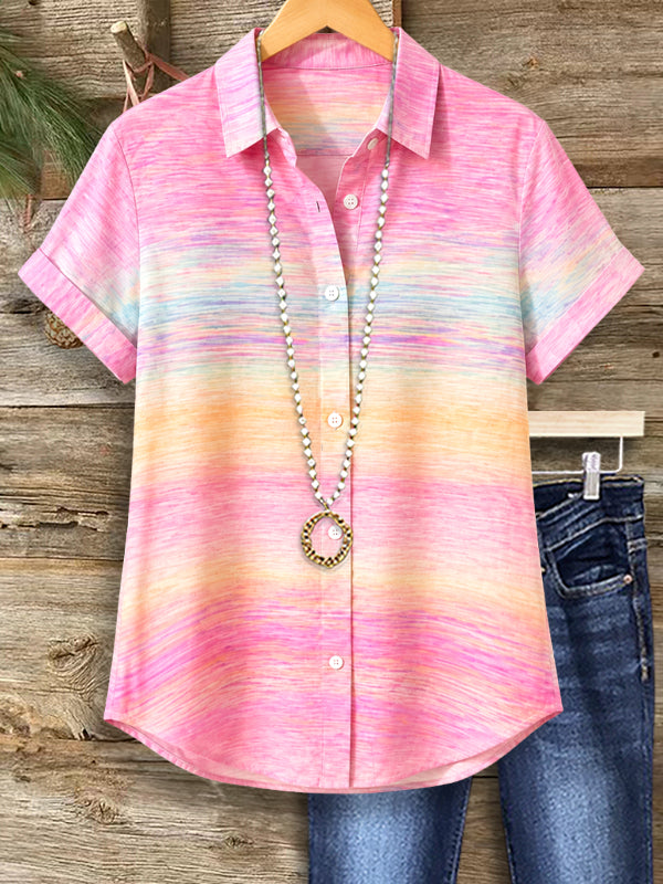 Sunset Ombre Short Sleeve Shirt