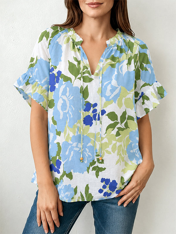Bluebell Breeze Floral Top