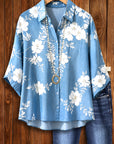 Coastal Bloom Chambray Shirt