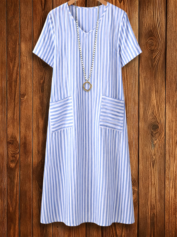 Seaside Stripe Pocket Dress