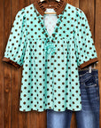 Lagoon Dot Breeze Blouse