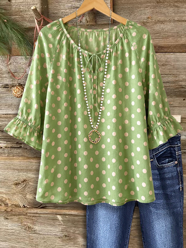 Sage Polka Everyday Top
