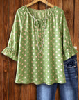 Sage Polka Everyday Top