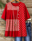 Scarlet Patchwork Charm Tunic