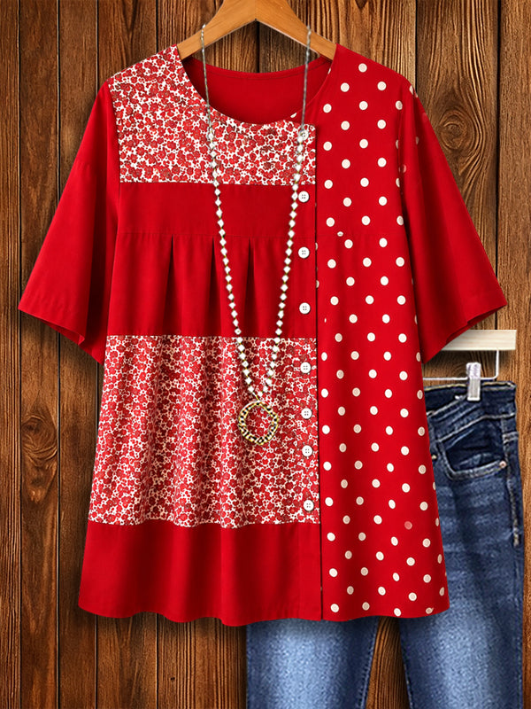 Scarlet Patchwork Charm Tunic