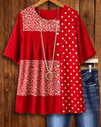 Scarlet Patchwork Charm Tunic