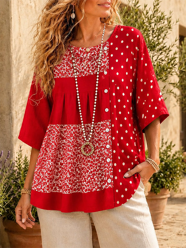 Scarlet Patchwork Charm Tunic